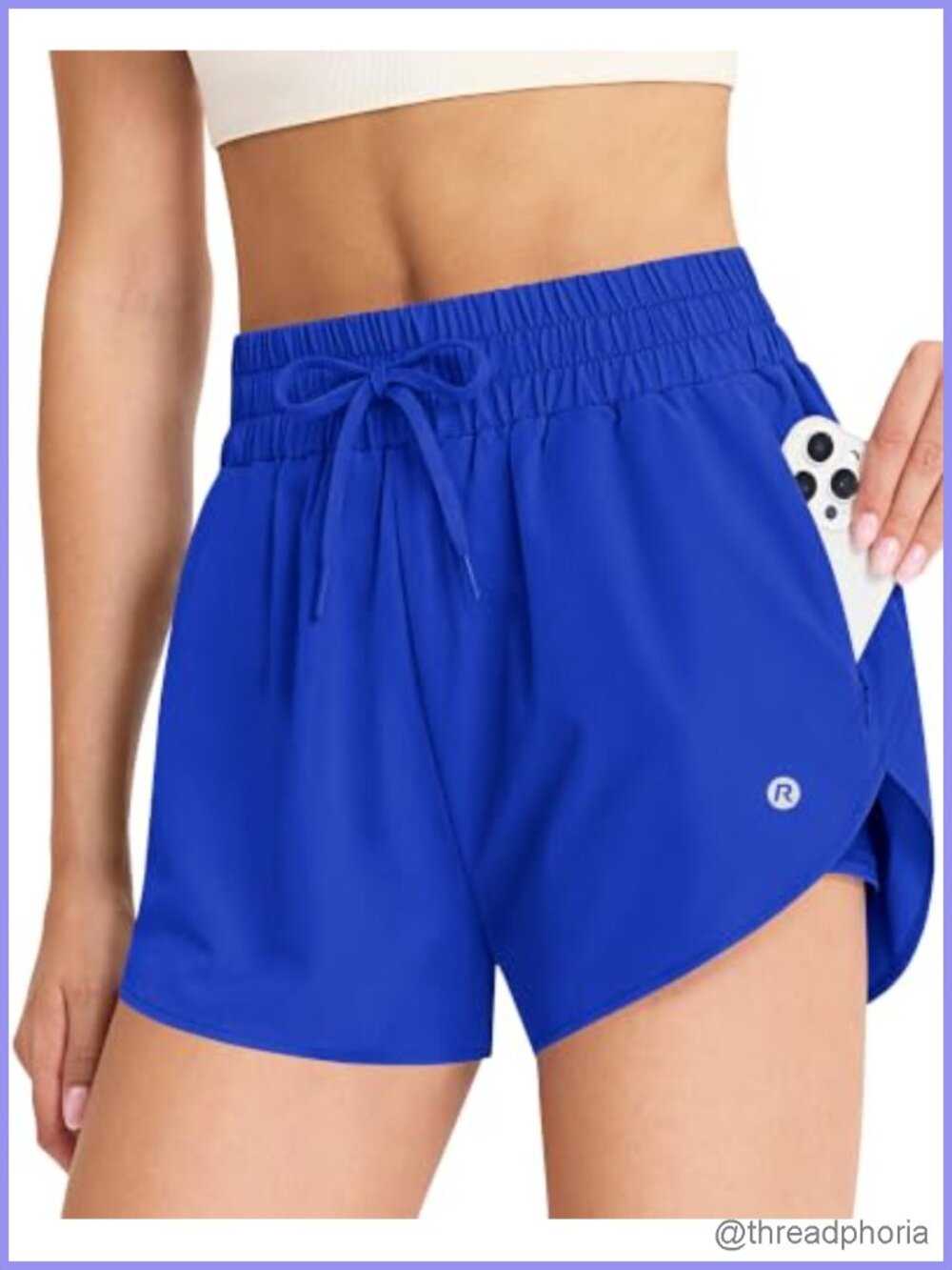 2 in 1 Womens Running Shorts 2.5" High Waisted Athletic Compression with Pockets